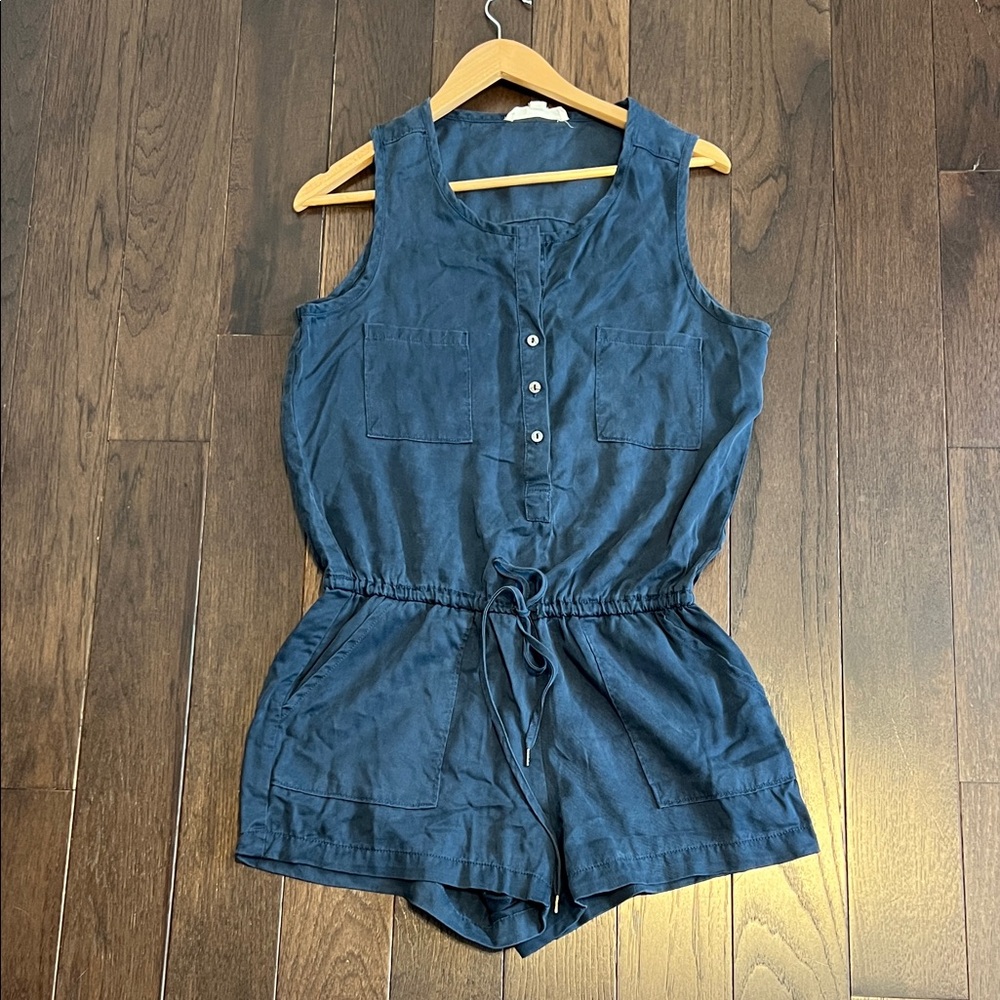 Lovestitch Blue Sleeveless Romper
